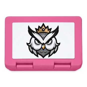 Owl Head Crown - Lunchbox - pink - Front