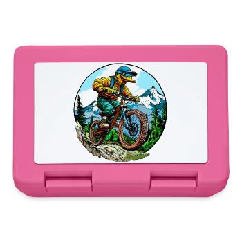 Canard VTT - Boîte à goûter - rose - Devant