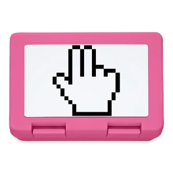 Maushand 2 Finger - Brotdose - Pink - Vorne