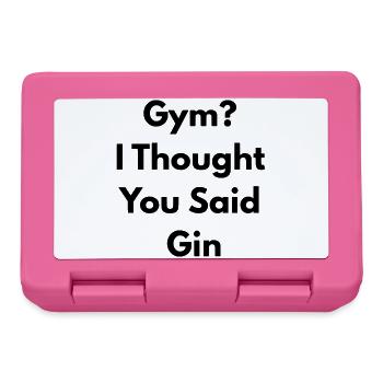 Gym I Thought You Said Gin - Boîte à goûter - rose - Devant