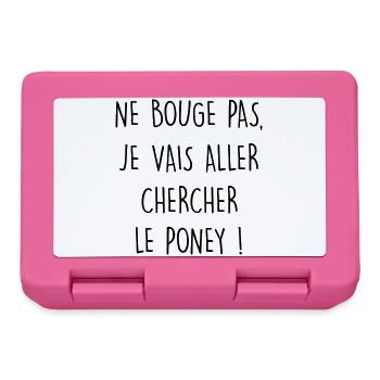 Dikkenek - Claudy Focan "Looking for the Pony" Zwanze - Lunchbox - pink - Front