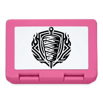 Doner Kebab Skewer Symbol - Lunchbox - pink - Front