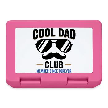Cool Dad Club, Lustiges Vatertag Papa Shirt - Brotdose - Pink - Vorne
