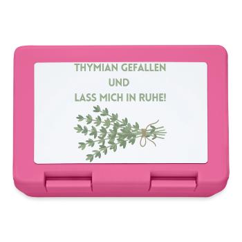 Thymian einen Gefallen und lass mich in Ruhe! - Brotdose - Pink - Vorne