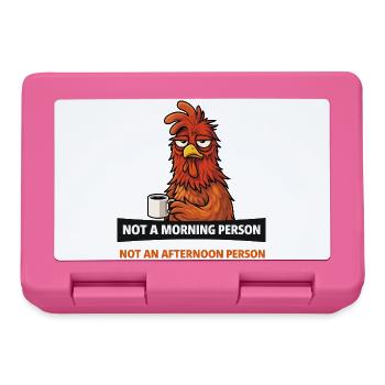 Grognon Pas du matin - Boîte à goûter - rose - Devant
