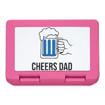 Geselliges Cheers Dad Bierkrug - Brotdose - Pink - Vorne