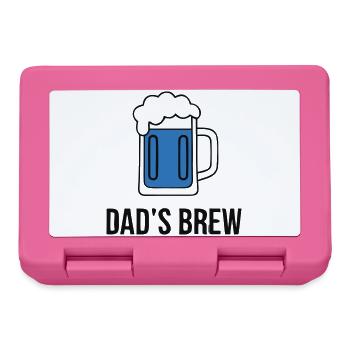 Kühles Dads Brew Bierglas Papa - Brotdose - Pink - Vorne