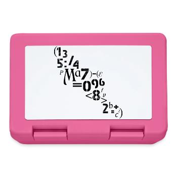 Mathematiker Lehrer Zahlen Zeichen Analyst  - Brotdose - Pink - Vorne