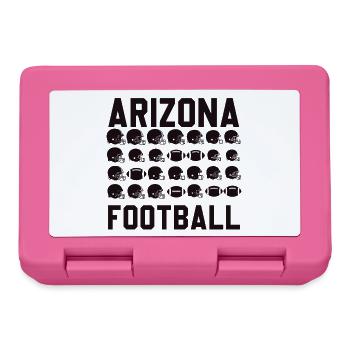 Arizona Football Helmet Mosaic - Lunchbox - pink - Front