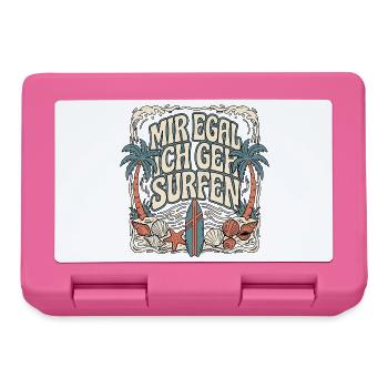Mir Egal Ich Geh Surfen - Brotdose - Pink - Vorne