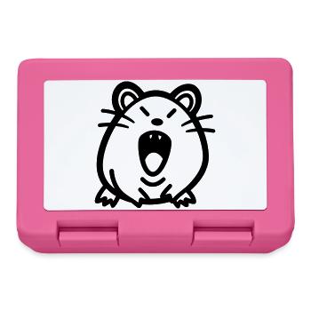 souris - Boîte à goûter - rose - Devant
