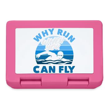 Funny Swimmers Sayings & Swimming Club Design - Lunchbox - pink - Front