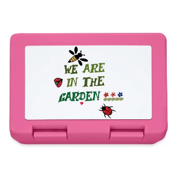 We are in the garden - Lunchbox - pink - Front