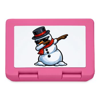 Éponge le bonhomme de neige - Boîte à goûter - rose - Devant