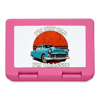 Nicht alt, ich bin ein Oldtimer - Brotdose - Pink - Vorne