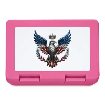 Royal US Eagle – Liberty & Crown Coat of Arms - Lunchbox - pink - Front