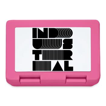 industrielle Musik gestapelte Typografie - Brotdose - Pink - Vorne