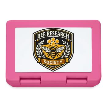 Insigne de la Société de recherche sur les abeilles - Boîte à goûter - rose - Devant
