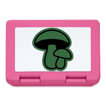 Gruene Pilz Silhouette Icon - Brotdose - Pink - Vorne