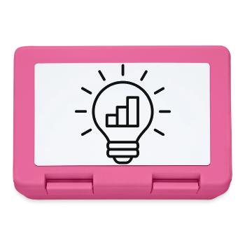 Glühbirnen-Symbol für Geschäftswachstum - Brotdose - Pink - Vorne