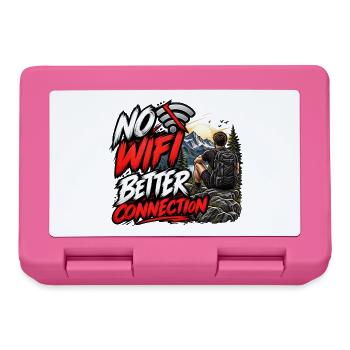 Kein WLAN Bessere Verbindung – Outdoor-Abenteuer - Brotdose - Pink - Vorne