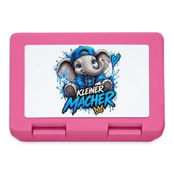 Kleiner Macher Elefant - Brotdose - Pink - Vorne