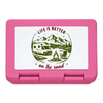 Roadtrip im Freien: Berge und Van - Brotdose - Pink - Vorne
