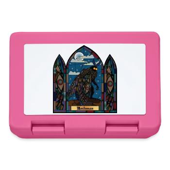 Mothman Buntglas - Brotdose - Pink - Vorne