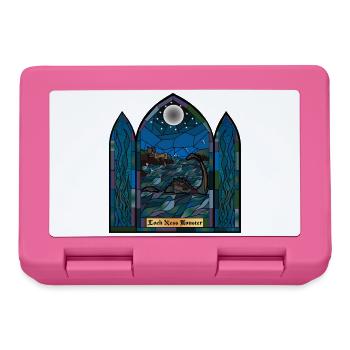 Loch Ness Monster Buntglas - Brotdose - Pink - Vorne