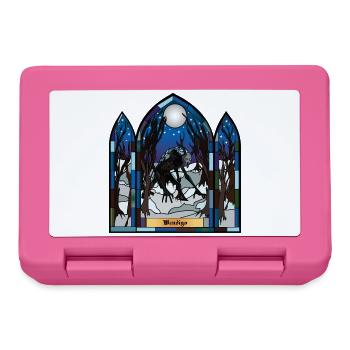 Wendigo Mondschein-Buntglas - Brotdose - Pink - Vorne
