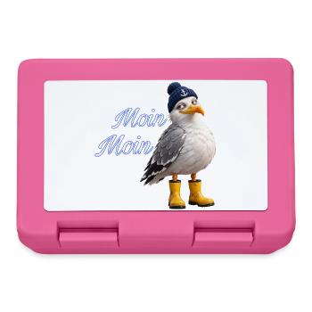 Moin Moin Möwe - Brotdose - Pink - Vorne