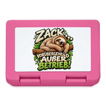 Zack! vorübergehend außer Betrieb Geschenkidee  - Brotdose - Pink - Vorne