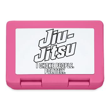 Jiu-Jitsu – ICH WÜRGE LEUTE. HÖFLICH. - Brotdose - Pink - Vorne