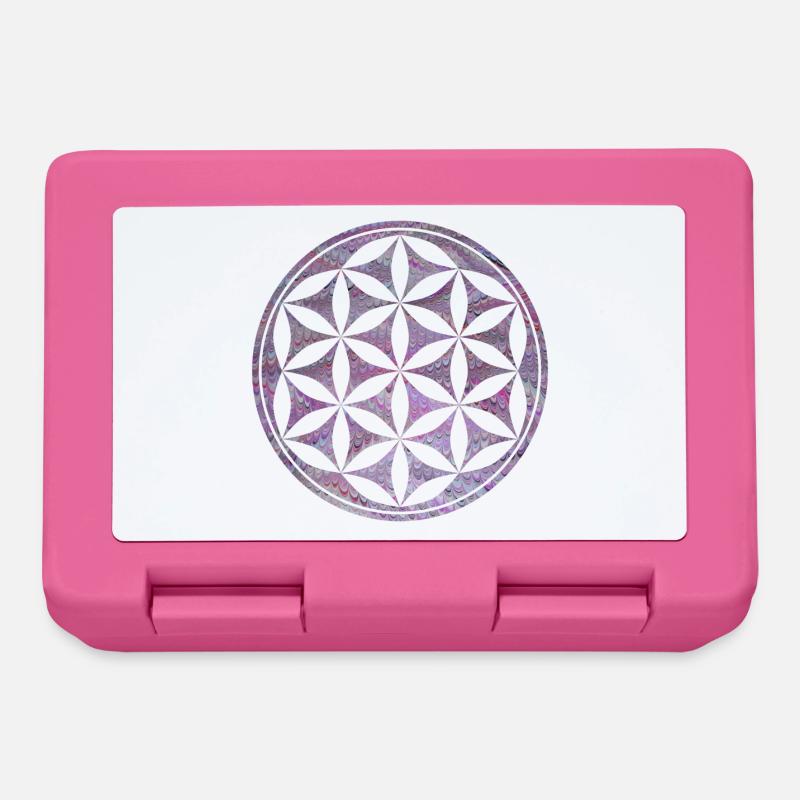blume des lebens e 62 - Brotdose - Pink