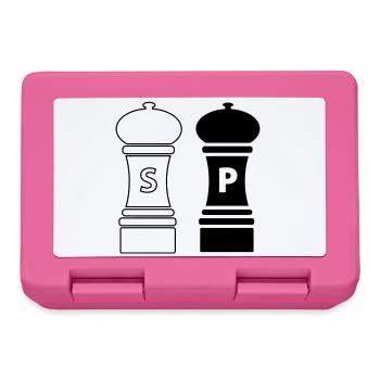 Kochen Geschenkidee Salz und Pfeffer Streuer - Brotdose - Pink - Vorne