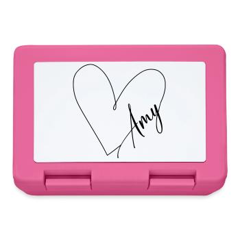 Amy Nom Ligne de coeur - Boîte à goûter - rose - Devant