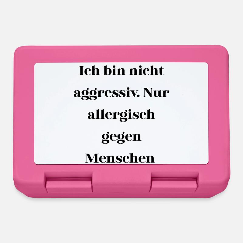 Sarcasm not aggressive - Lunchbox - pink