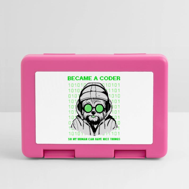Became a Coder – Hacker Dog Binary Look Lunchbox