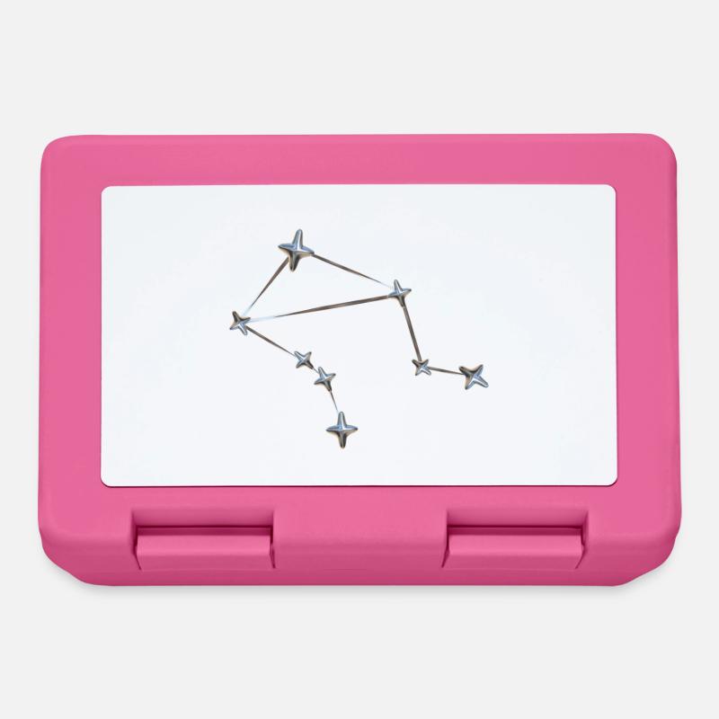 Constellation de la Balance – Zodiaque métallique - Boîte à goûter - rose