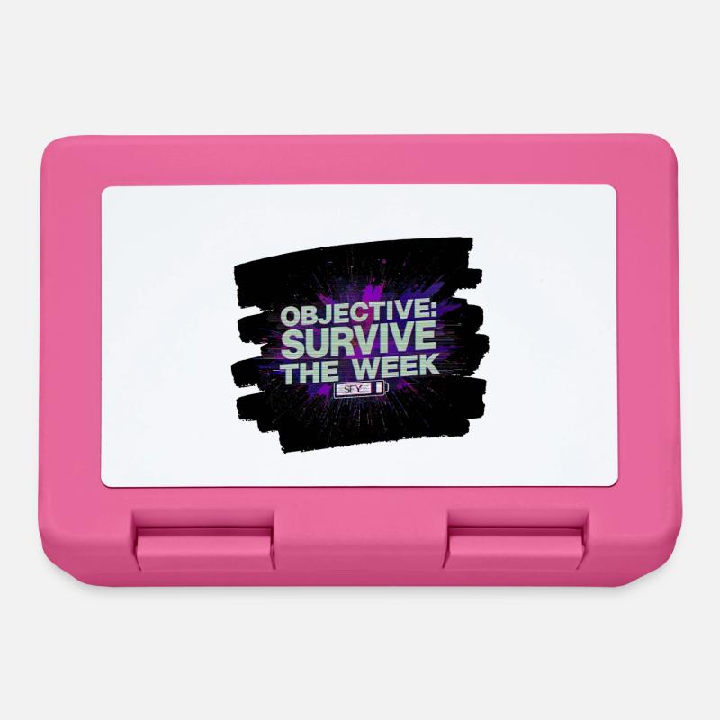 Objectif Survivre Semaine - Boîte à goûter - rose