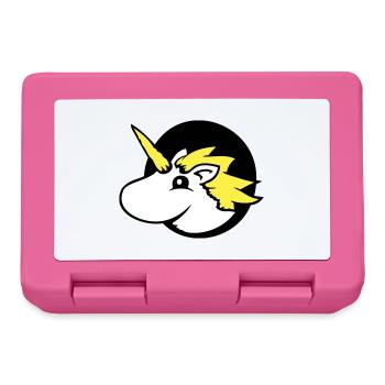Licorne trou page drôle mignon dessin animé - Boîte à goûter - rose - Devant