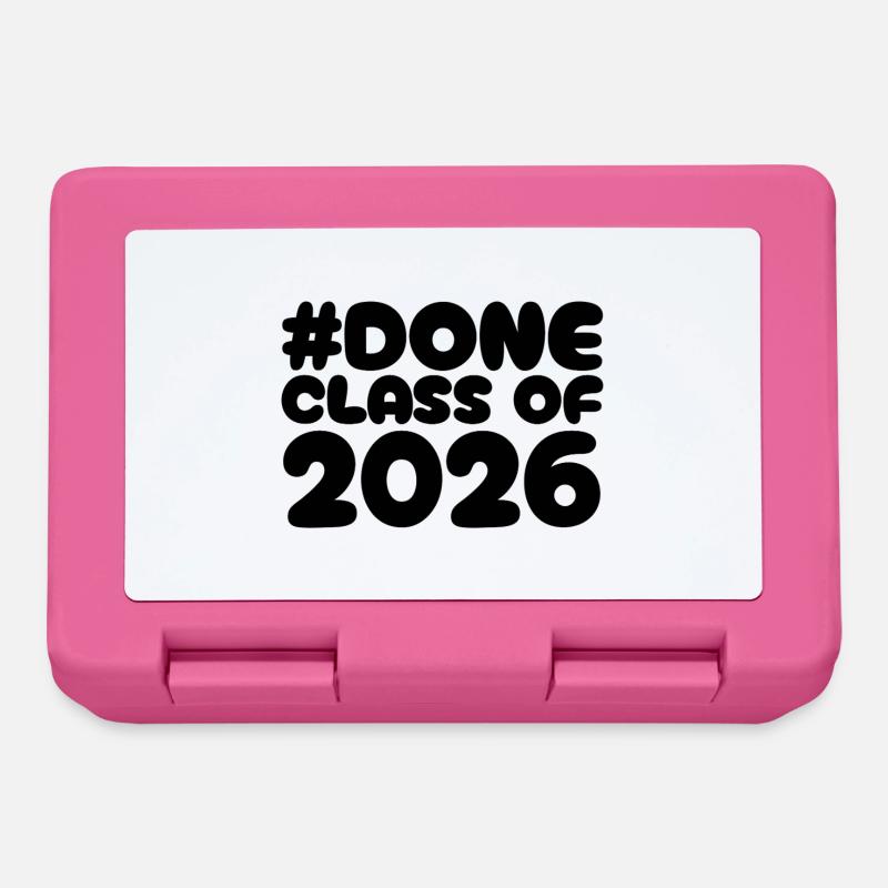 #Done Class of 2026 – Abschluss - Brotdose - Pink