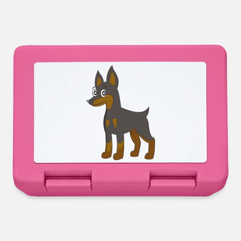 Deutscher Pinscher - Brotdose - Pink