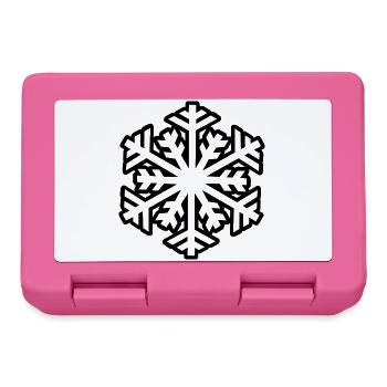 snowflake - Lunchbox - pink - Front