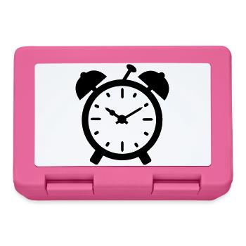 clock - Lunchbox - pink - Front