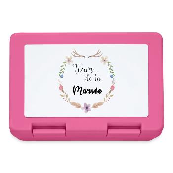Boho Braut Mannschaft - Brotdose - Pink - Vorne