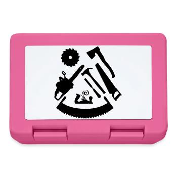 Wood tool - Lunchbox - pink - Front