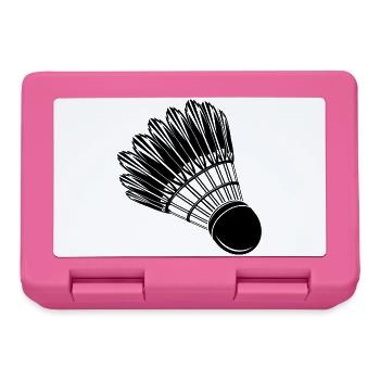 Badminton Badminton Badminton Drawing - Lunchbox - pink - Front