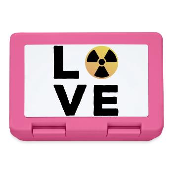 Love Cadeau Manip radio Radiologue Radiologie - Boîte à goûter - rose - Devant