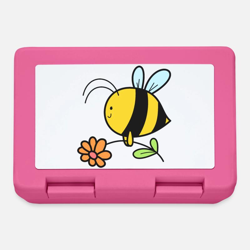 Biene Bienen - Brotdose - Pink